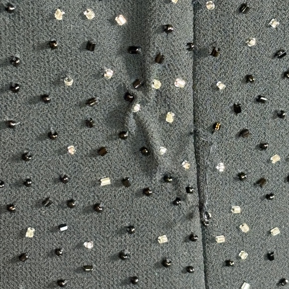 VTG Aspeed Womens Y2K Beaded Maxi Formal Evening Gown Dress Sz M Black Prom Glam - Picture 9 of 16